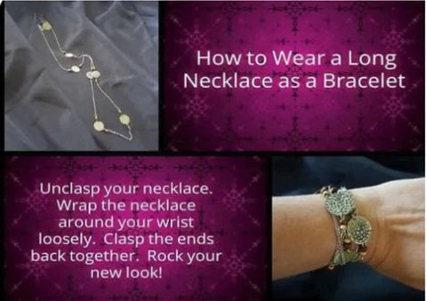 How to Wear a Long Necklace as a Bracelet