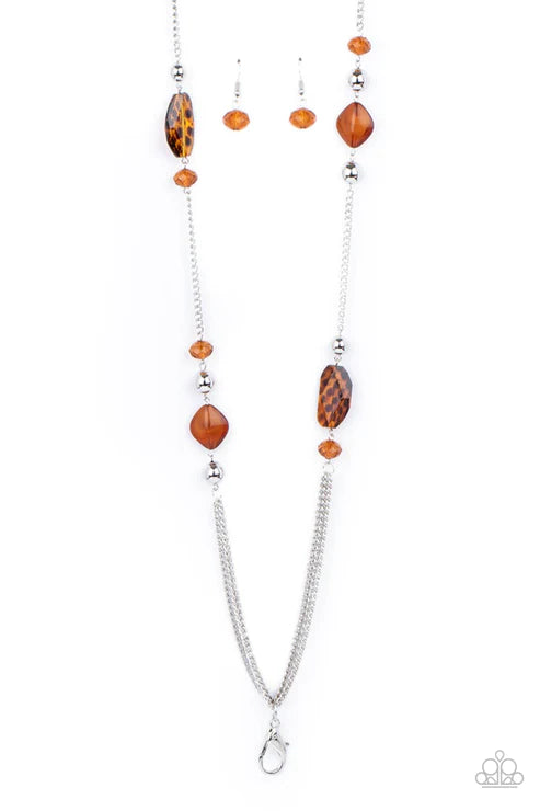 Spectacularly Speckled - Brown Lanyard