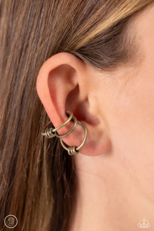 Mobile Maven - Brass Earring Cuff