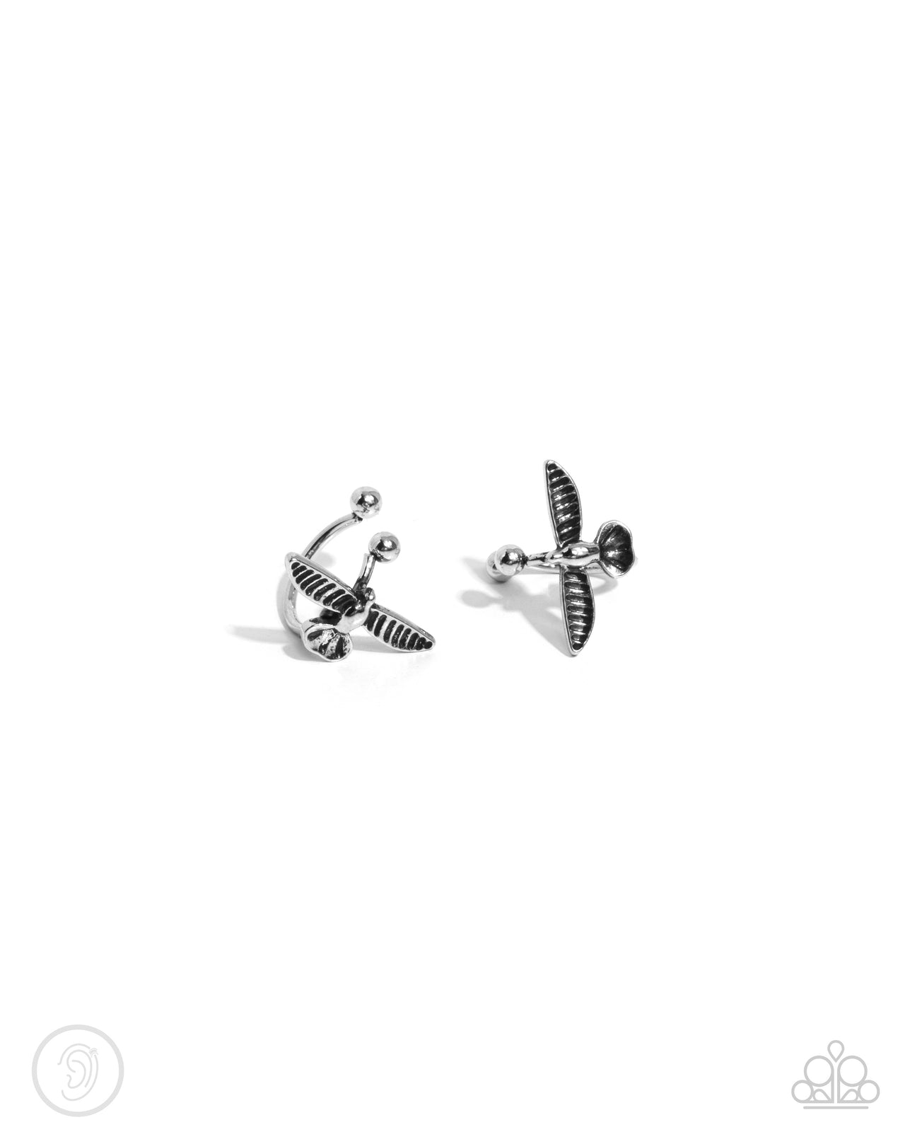 Soaring Sparrow - Silver Ear Cuff