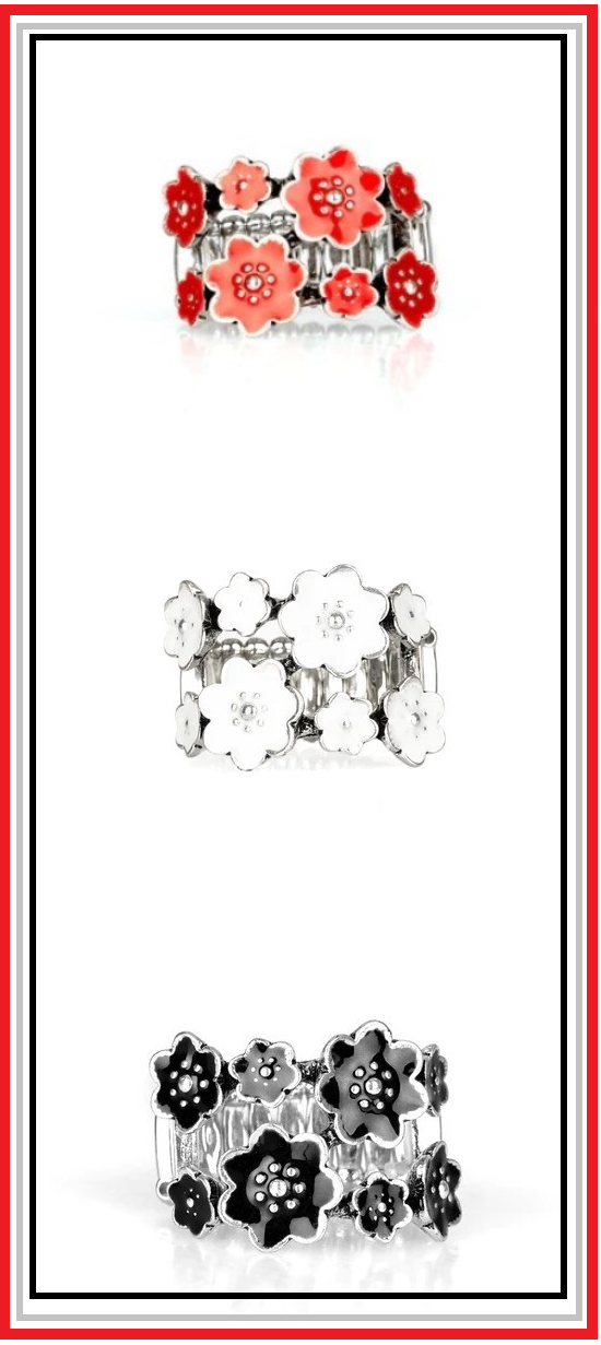 Floral Crowns - Select Box Trio (Red/White/Black)