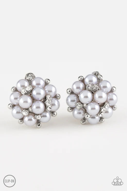 Par Pearl - Silver Clip-On