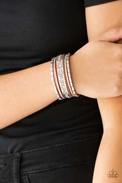 Rebel in Rhinestone - Orange