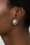 Dazzling Definition - Brass Clip-On