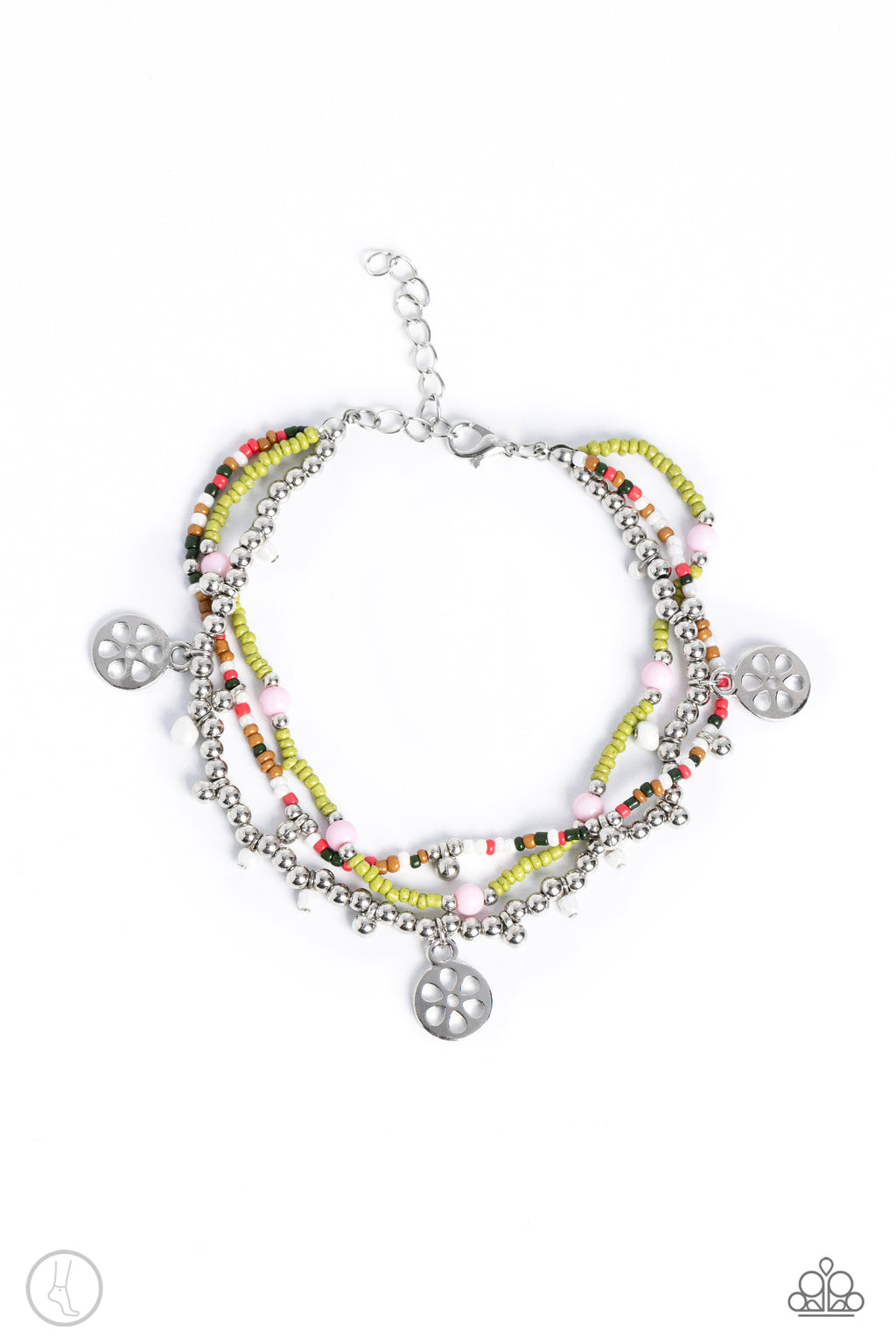 Surfing Safari - Green Anklet